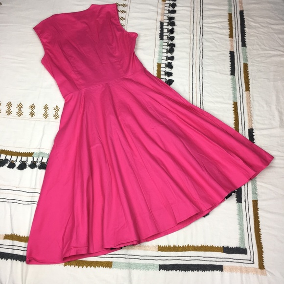 NWT! 1950s PinUp Girl Polkadot Pleated Swing M - Picture 5 of 8